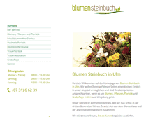 Tablet Screenshot of blumenhaus-steinbuch.de